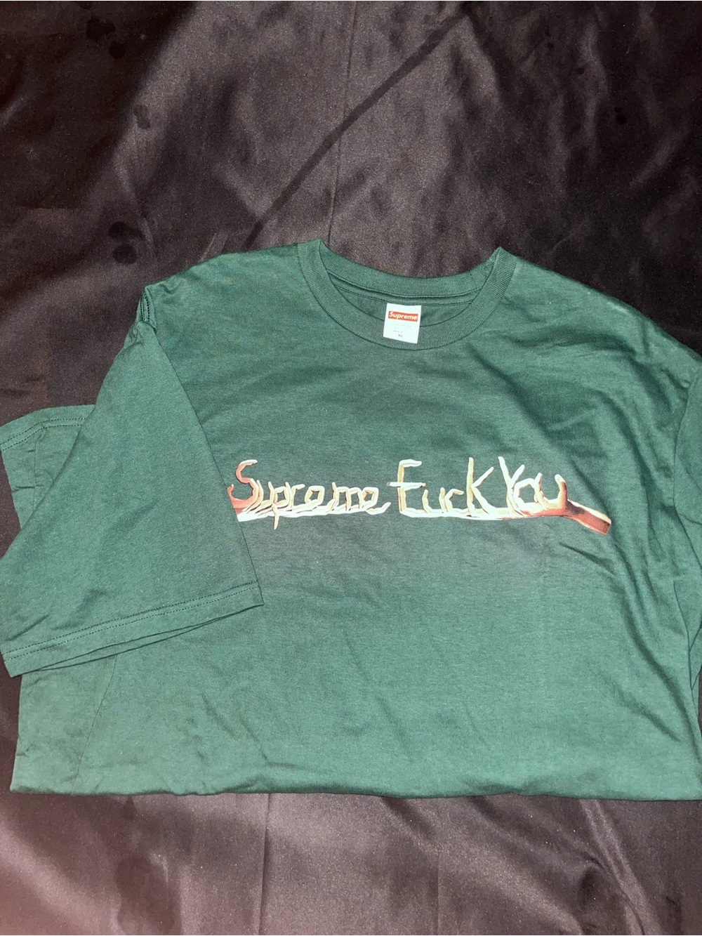 Supreme Green Crewneck Graphic Tee